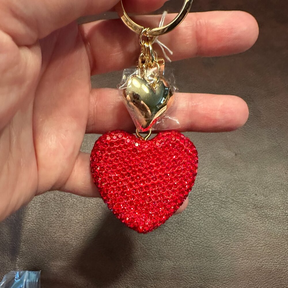 Park Lane Jewelry Sweetheart Purse Charm NEW!  Sparkly heart on a clip! NLA